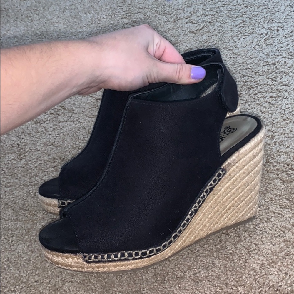 Women’s Black Wedges Size 6 (or 7)